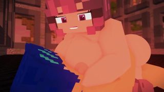 Minecraft Porn Public in Apocalypse World – Girl manages to take a quick fuck with this lucky dude